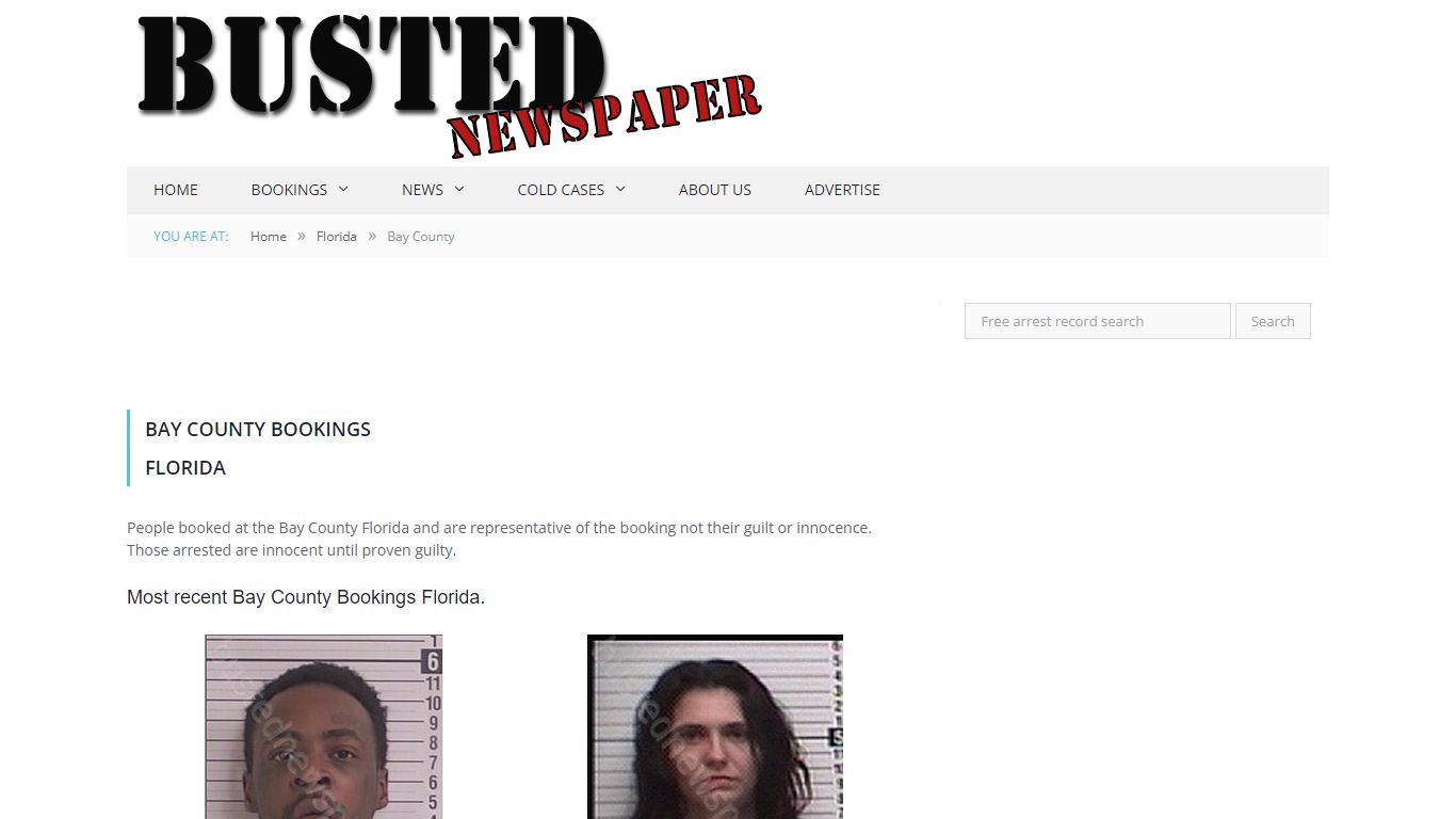 Bay County, FL Mugshots - BUSTEDNEWSPAPER.COM